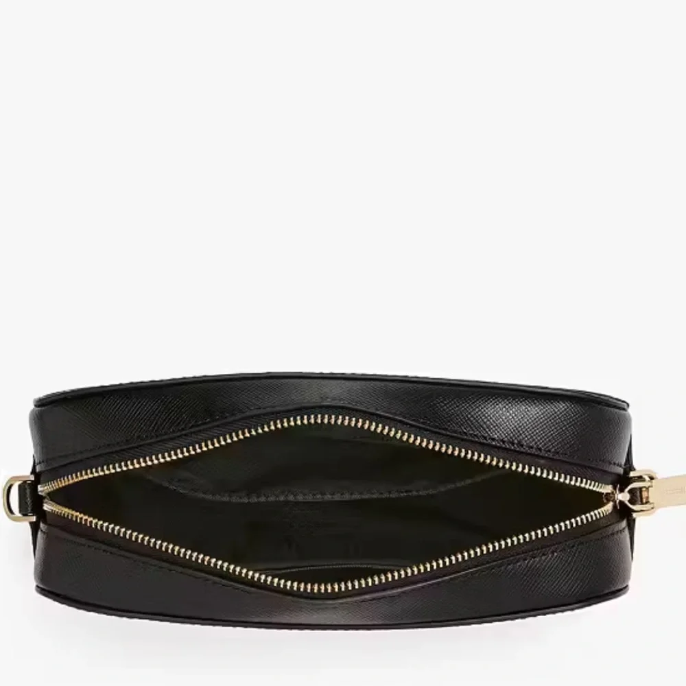 KATE SPADE *Madison* black leather camera rectangle crossbody mini bag purse